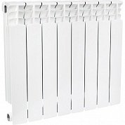 Биметаллический радиатор 8 секций, 418х640х80, ROMMER Profi BM 500, белый